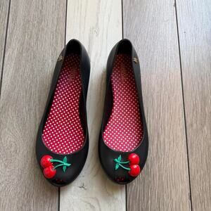 Melissa cherry peep toe jelly